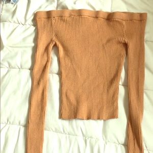 off the shoulder shirt- worn once (washed & dried)